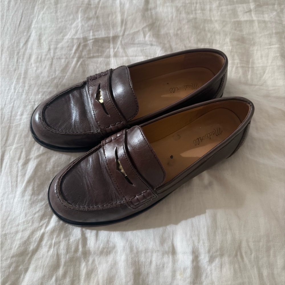 Madewell Dark Brown Leather Loafers